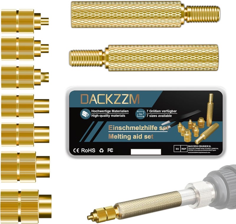DACKZZM Heat Set Insert Tool with Slide Rail Heat Insert Press Auto-Return Soldering Iron Vertical Heat Pressing Machine M2/M2.5/M3/M4/M5/M6(1/4)/M8 Threaded Inserts Tool for 3D Printing Components - Image 1